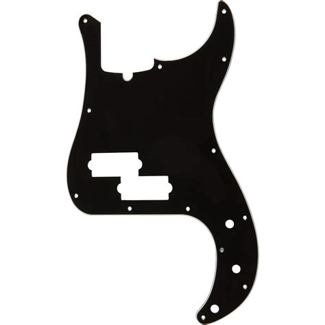 fender p bass black pickguard.